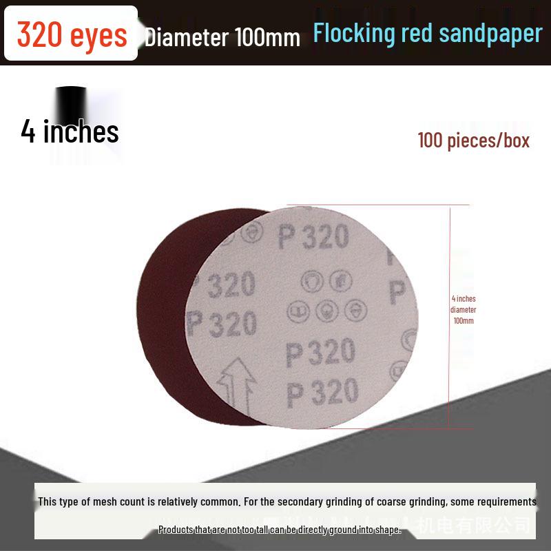 5-inch Self-Adhesive Flocked Sandpaper Disc for Sanding and Grinding (125MM)