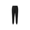 Athletics Basic Cuffed Simple Solid Color Knitted Sports Long Pants Women Bottoms Deep-Black A11W241610F-BK