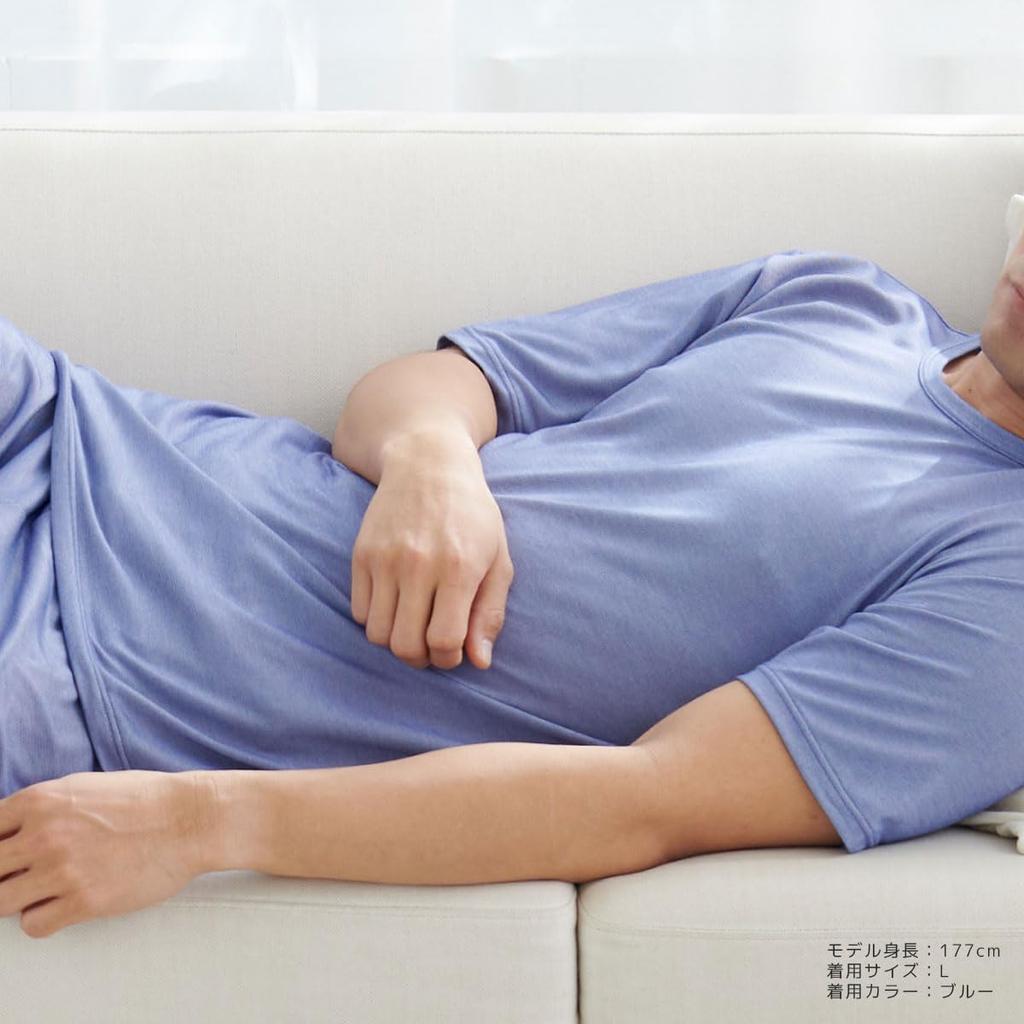 Venex Comfort Cool Recovery Short Sleeve Crew Neck Cool to the Pique Size 8300 Wear, Men's T-Shirt, Touch, Fabric, Gray, M,