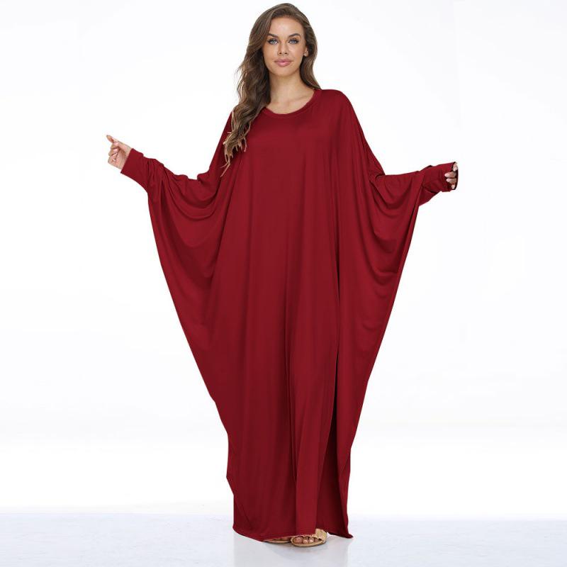 Rochie Casual de Damă Mărime Plus Stil Aripă de Liliac Dubai