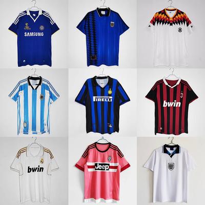 AC Inter Milan Retro Shirt Short-sleeved Germany Chelsea England Juve Paris Football
