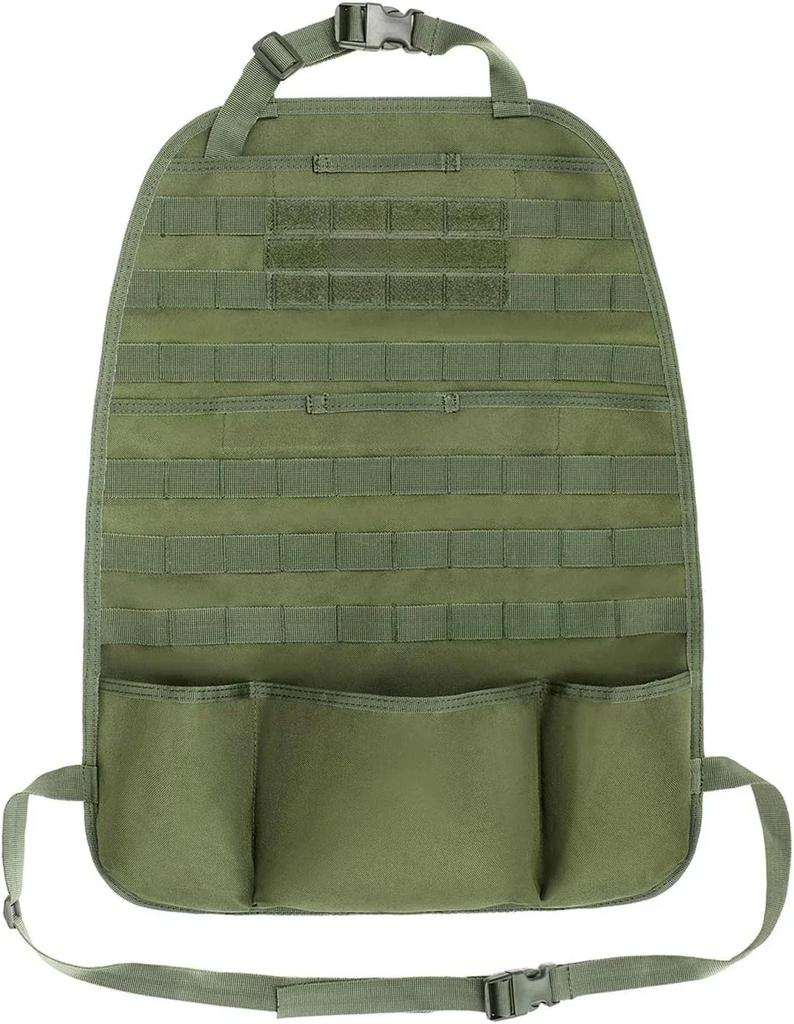 Universal Car Seat Back Organizer Tactical Molle Car Seat Organizer Storage Bag Self-driving Hunting Seat Cover Bag Accessories