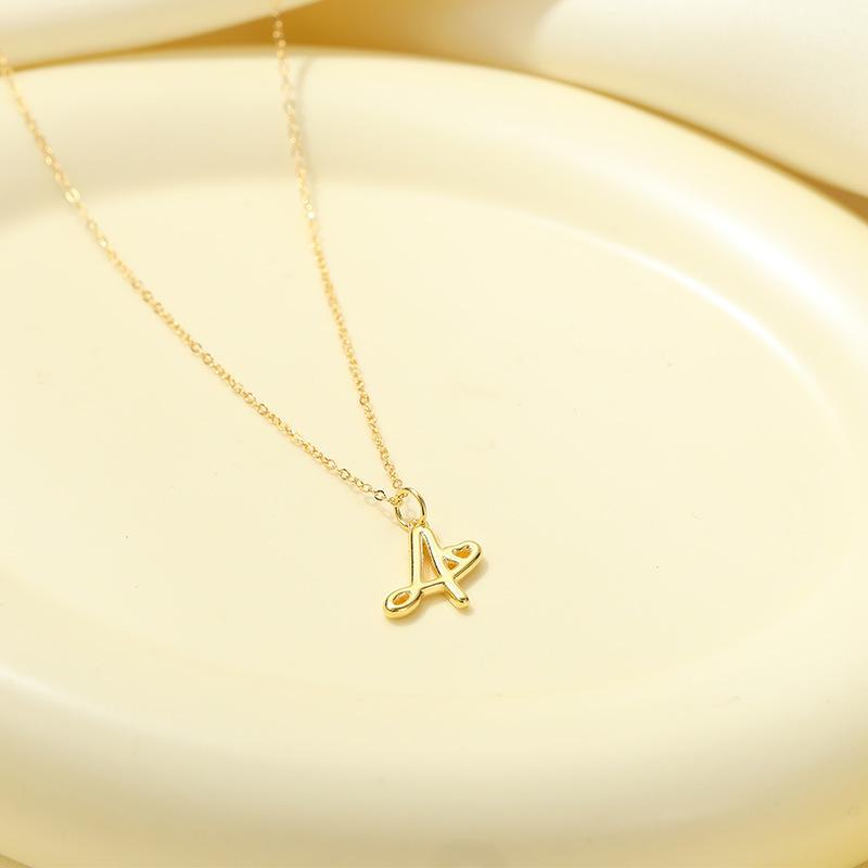 Banyan Tree S925 Silver English Letter Pendant Necklace - Simple, Elegant Style for Mother's Day