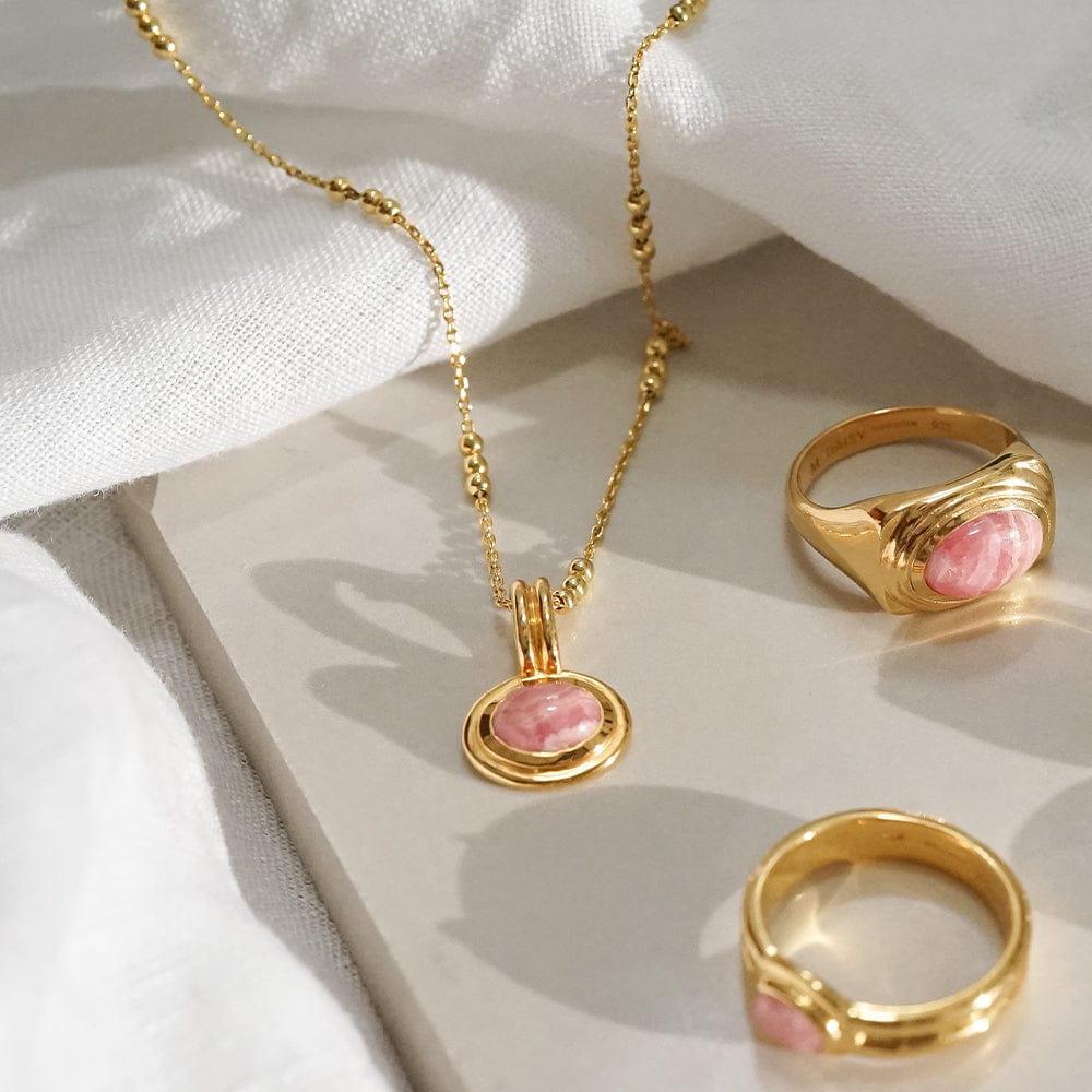 Collana multistrato impilabile con pietre preziose, Amazzonite, Giada Rosa e Perline di Rame