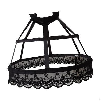 Eleganter Damen-Krinolinen-Unterrock mit 2 Reifröcken für formelle Anlässe