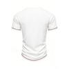 Men's Ribbed Henley Short Sleeve T-Shirt Contrast Leather Placket Casual Muscle Fit Top