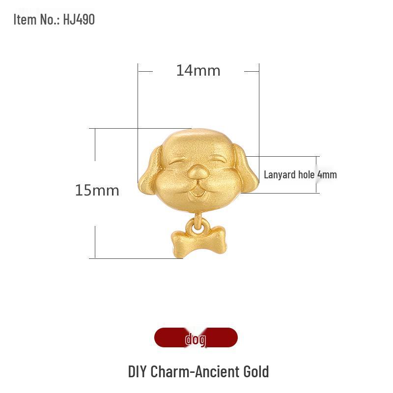 

Вьетнамский Зодиакальный Золотой Кулон Ожерелье – Дизайн Древней Бусины Сделай Сам Ручная Работа Веревочный Аксессуар