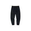Anta Training Series Solid Color Print Logo Plus Velvet Sweatpants Men Bottoms Black 152247314-1
