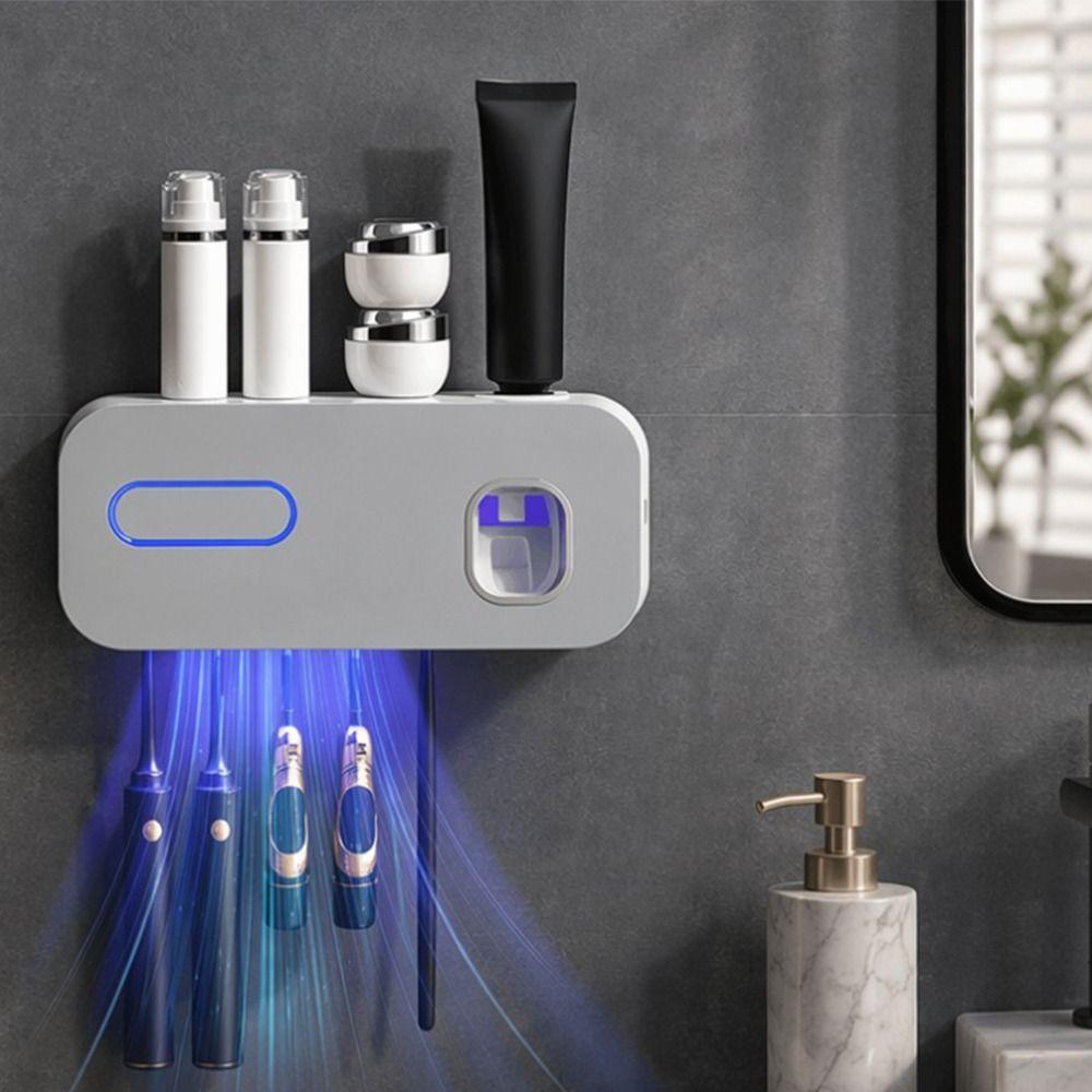 USB Charging UV Toothbrush Sterilizer Wall Mounted Toothbrush Holder Organizer Personal Care