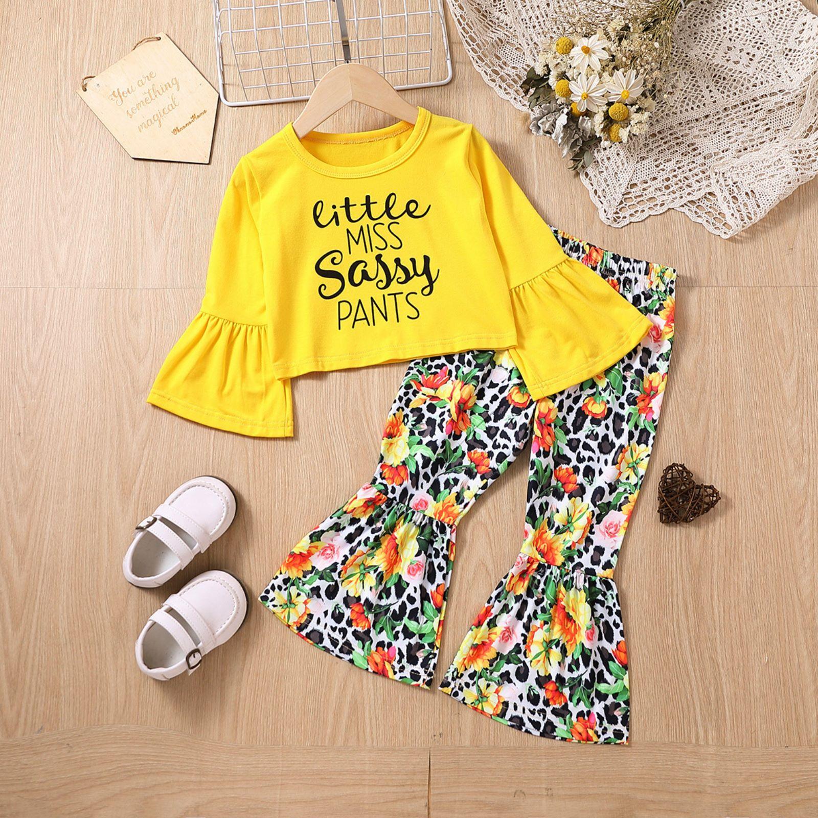 

Детский минималистичный наряд 6Y жёлтый