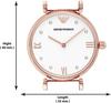 Emporio Armani AR11267 Officially Pink Gold Women's Watch, Imported,