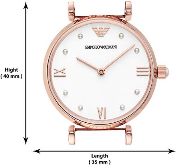 Emporio Armani AR11267 Officially Pink Gold Women's Watch, Imported,