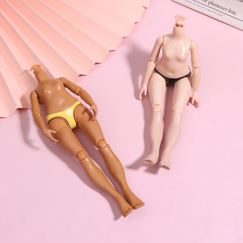 23cm Výška Tělo panenky Velká sestra 1/6 Klouby Pohyblivé tělo Tmavá/ Světle hnědá pleť Slizové doplňky pro panenky