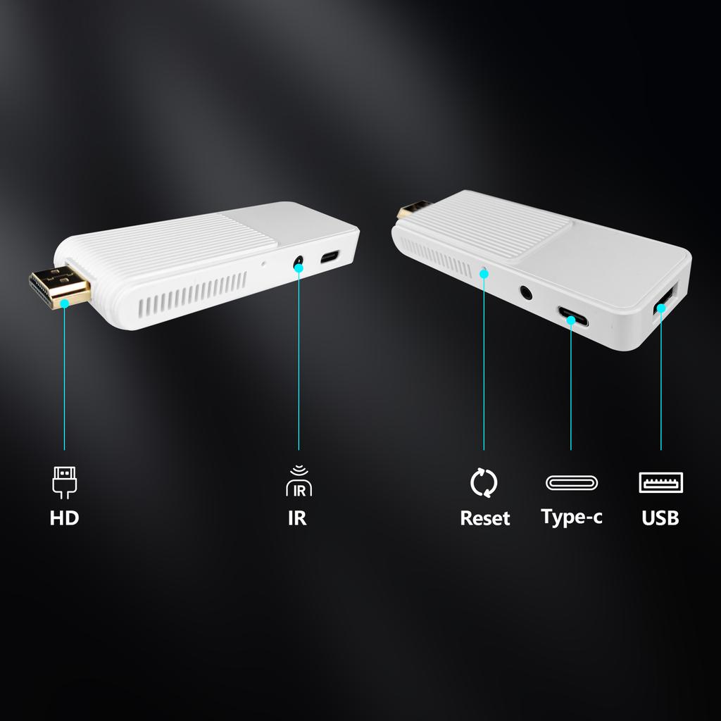 2025 New S13 Air Android 14 Smart TV Stick Rockchip RK3518 Quad Core 5G WiFi6 BT5.0 Voice Remote Control 4K Mini Fire Tv Stick