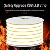 OEING Outdoor 220V Self-Adhesive White LED Strip Light