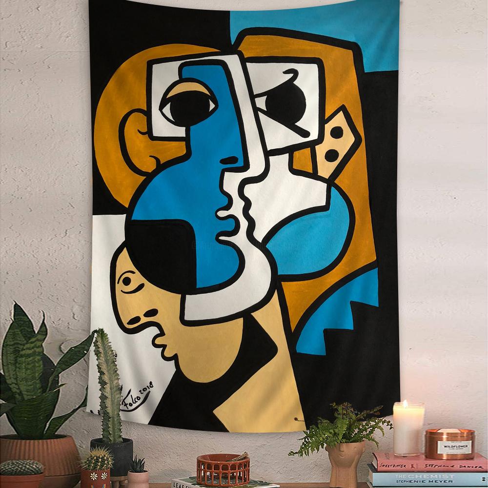 Artist Pablo Picasso Tapestry Art Printing Japanese Wall Tapestry Anime Wall Hanging Home Decor