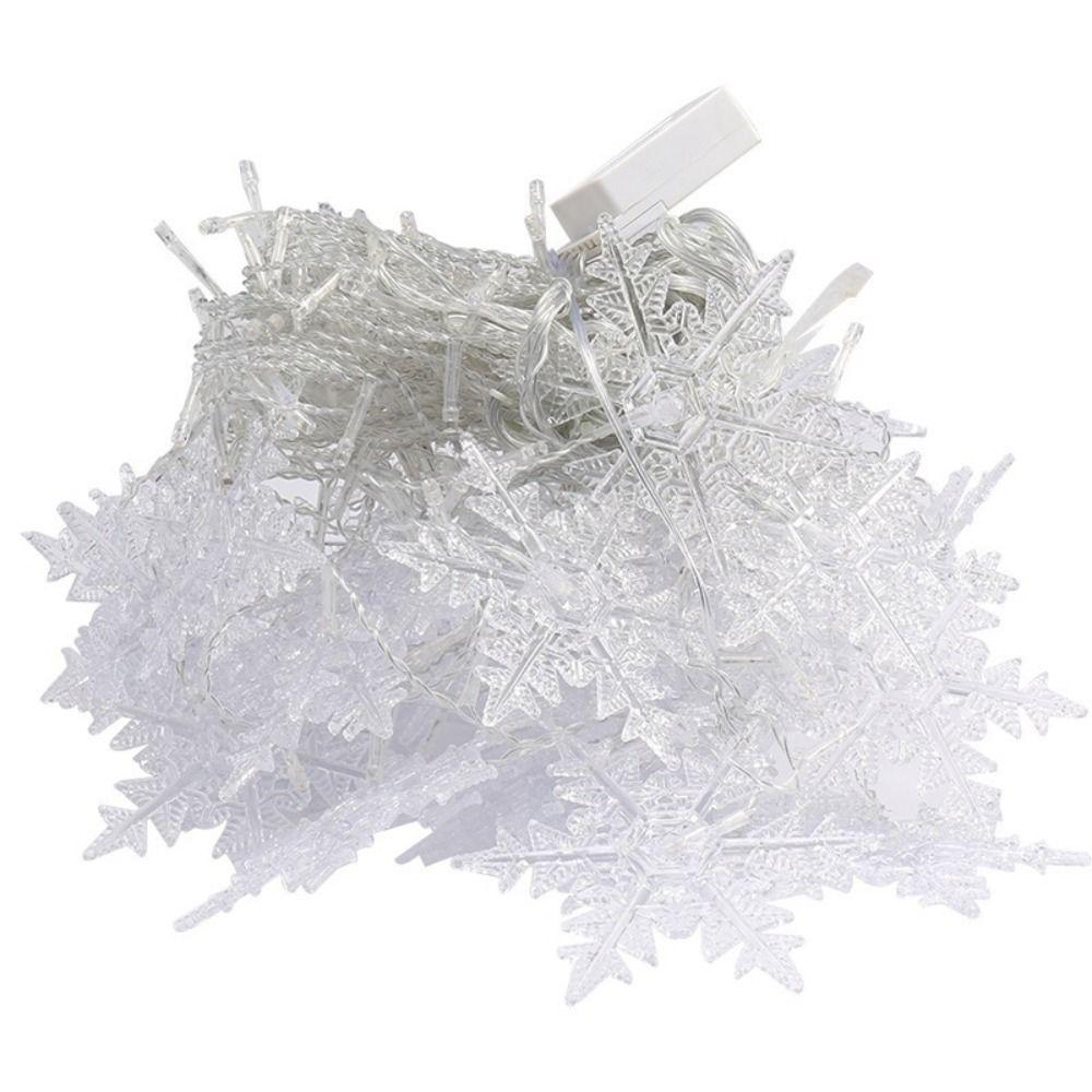 Snowflake Pendant Christmas Snowflakes String Light LED Decoration Light  New Year