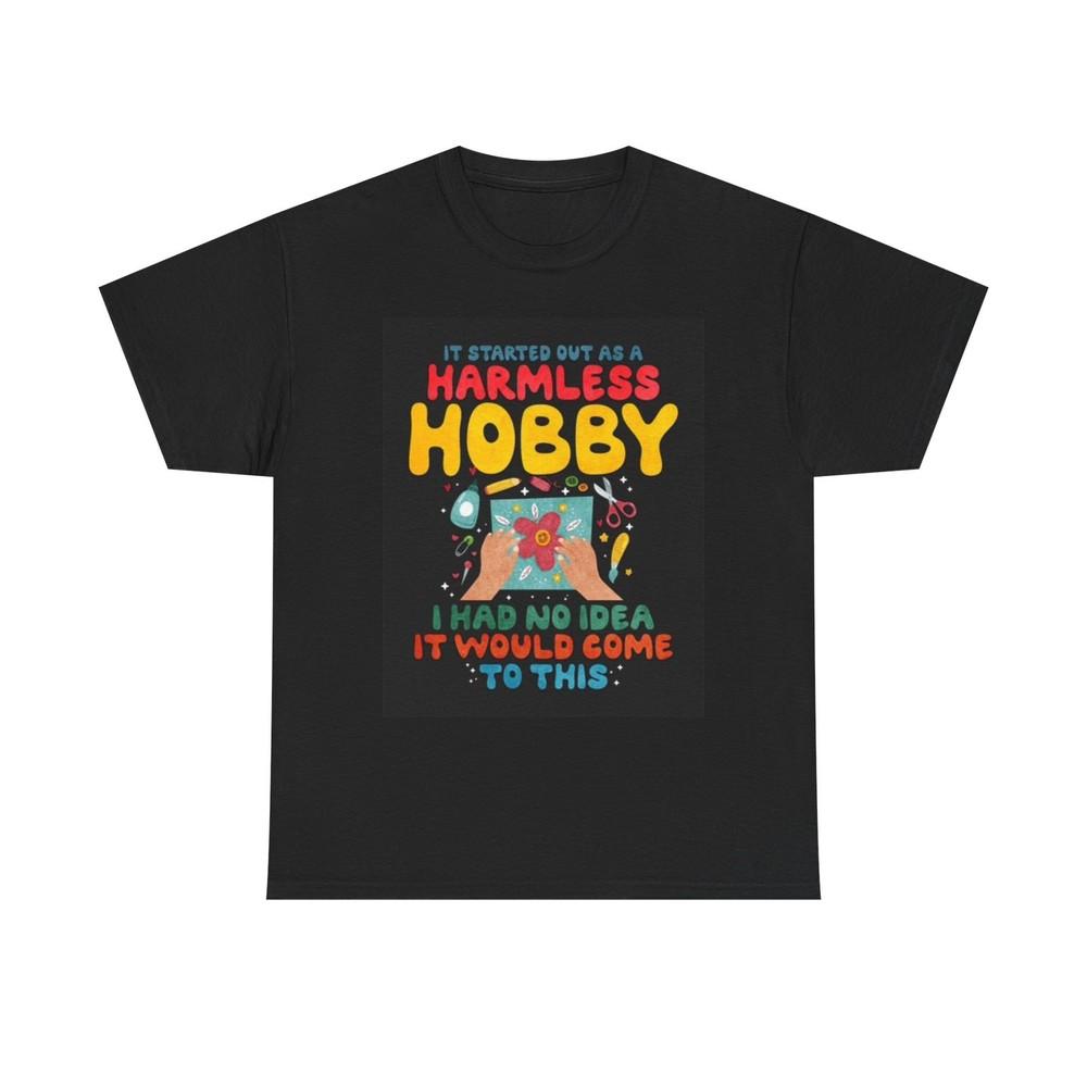 Scrapbooking Harmless Hobby Graphic T Shirt Retro Funny Unisex Heavy Cotton Tee 3XL