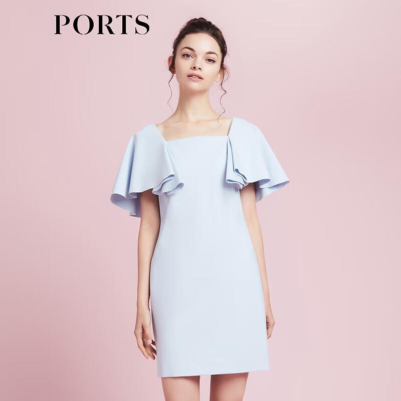 

PORTS Women s Summer Ruffled Cape Sleeve Decorated Dress SD8N004BCE015 M / 6