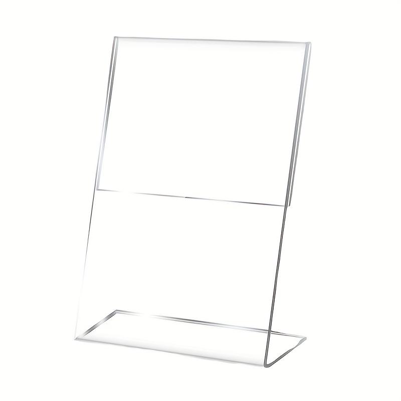 

Акриловая выставочная табличка Прозрачная подставка L-образная настольная карточка Табличка для оплаты Рекламная табличка Ценник Подставка для дисплея 10*15CM