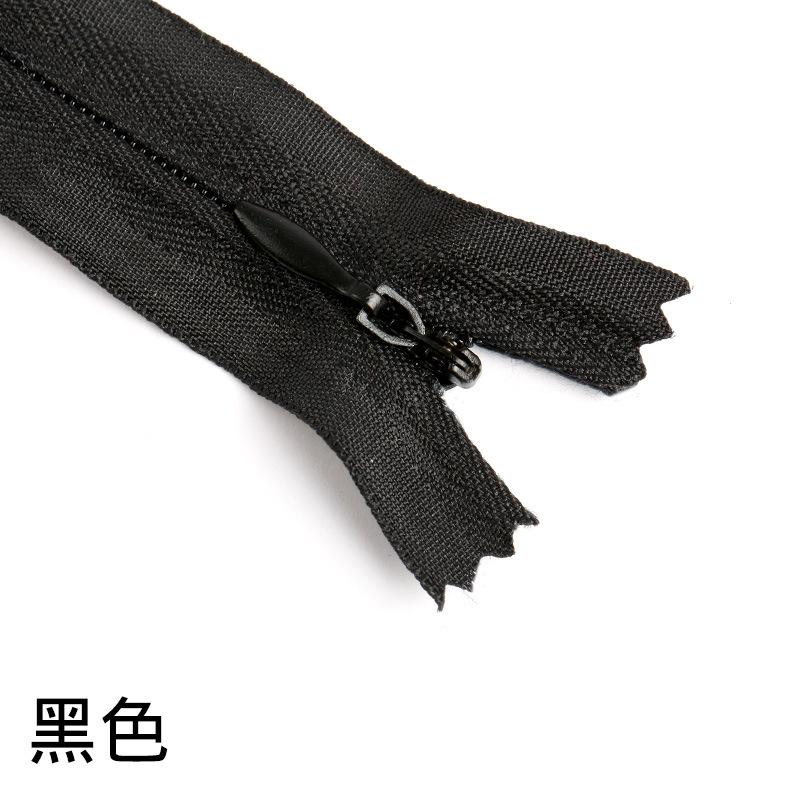 

Невидимая молния Черно-белая Темная цепочка Декоративная подушка 60 см Молния для платья Головки Аксессуары Молния для брюк Аксессуары 15cm long, black