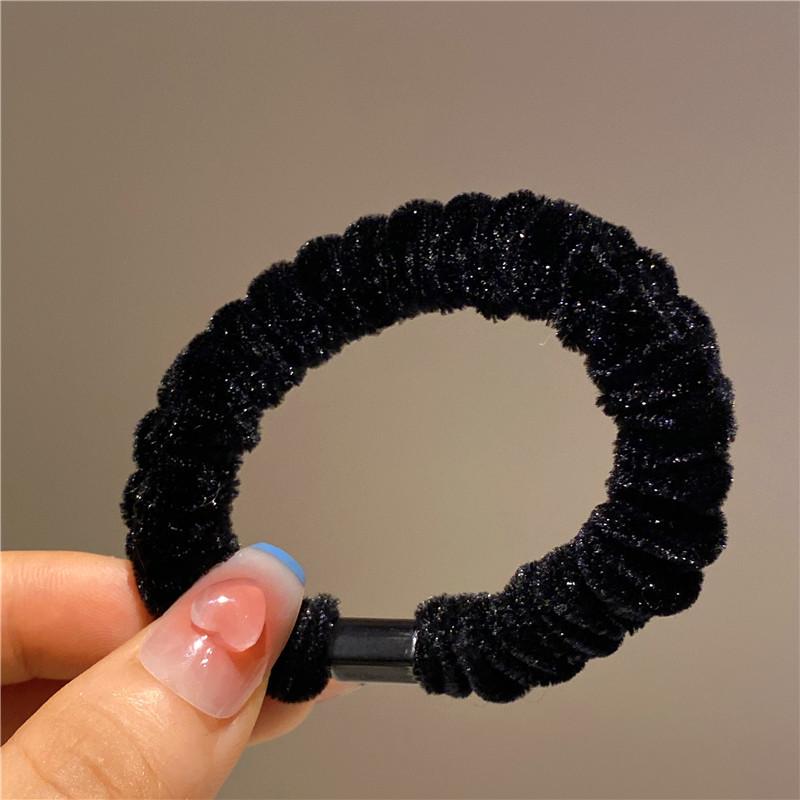 Vintage Velvet Bowknot Hair Scrunchies Hair Tie Women Girls Elegant Ponytail Large Bows Hair Rubber Bands Hair Accessories