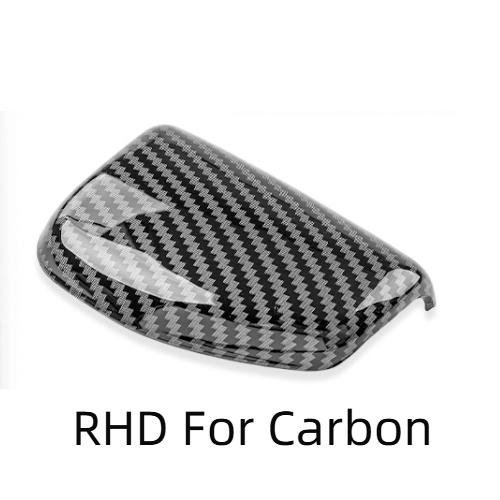 LHD/RHD For Hyundai Elantra CN7 N 2020-2026 Red Carbon Fiber Style Gear Shift Knob Cover Trim Cover Trim Car Interior Parts