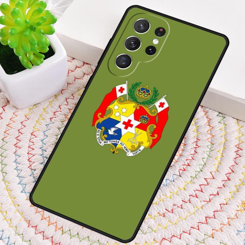 

Tongan Coat of Arms Tonga TPU Phone Case For Samsung Galaxy note 10 pro S26 S25 S24 S23 S22 Ultra Plus S21 FE S20 Cover Galaxy S24 FE