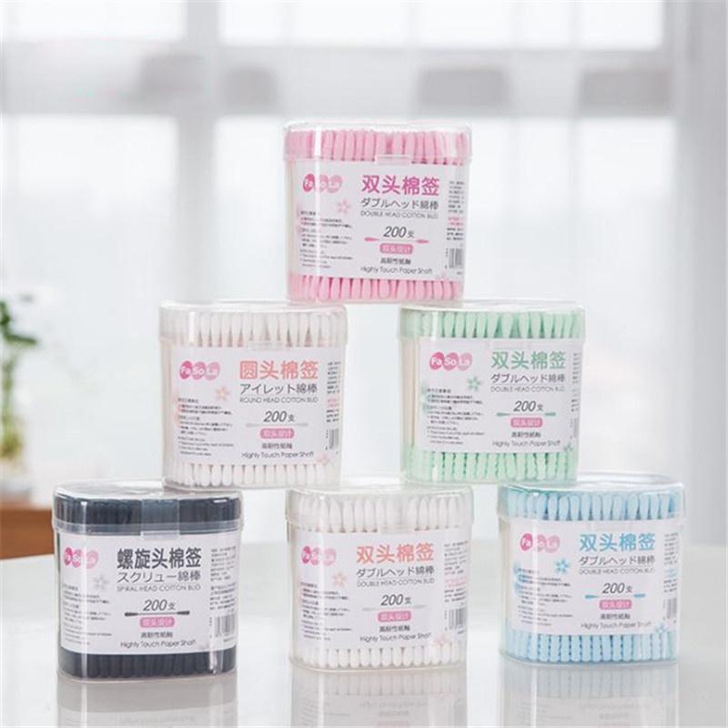 Buy 200pcs Disposable Makeup Cotton Swabs Eyelash Extension Applicators