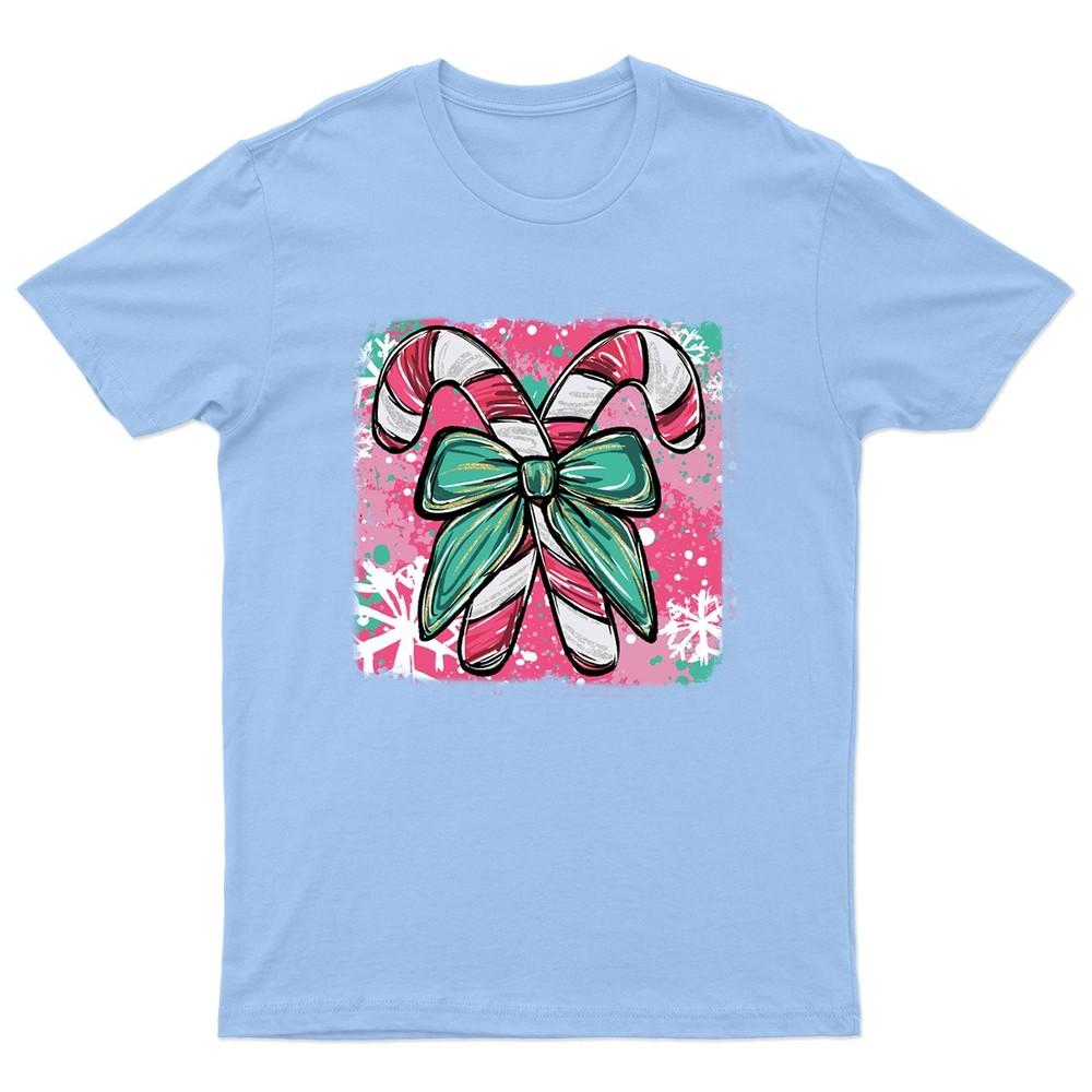 Christmas Candy Canes Festive TShirt Unisex Gift Retro Seasonal Funny Xmas