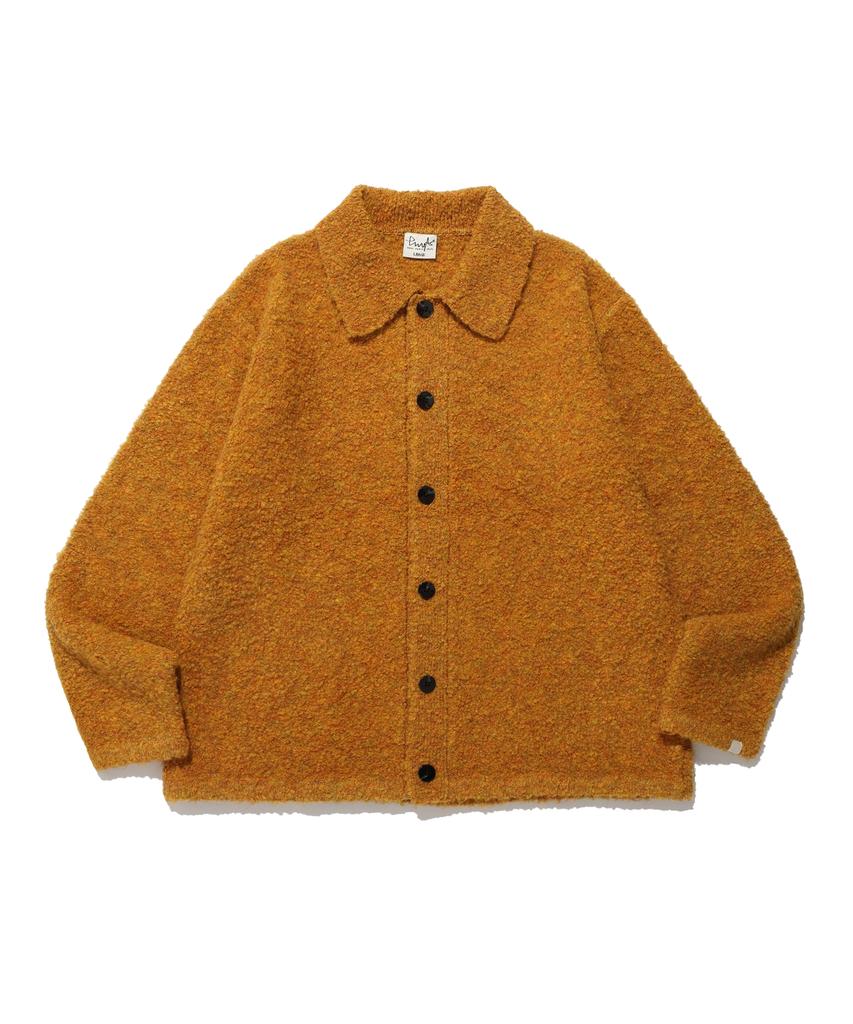 Physical Department Boucle Pk Cardigan Mustard