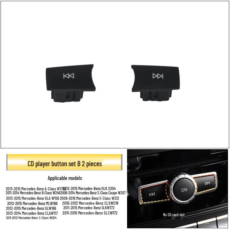Mercedes-Benz C/B/E-Class Audio CD Button ML350 CLS GLK Console Volume & Track Adjustment