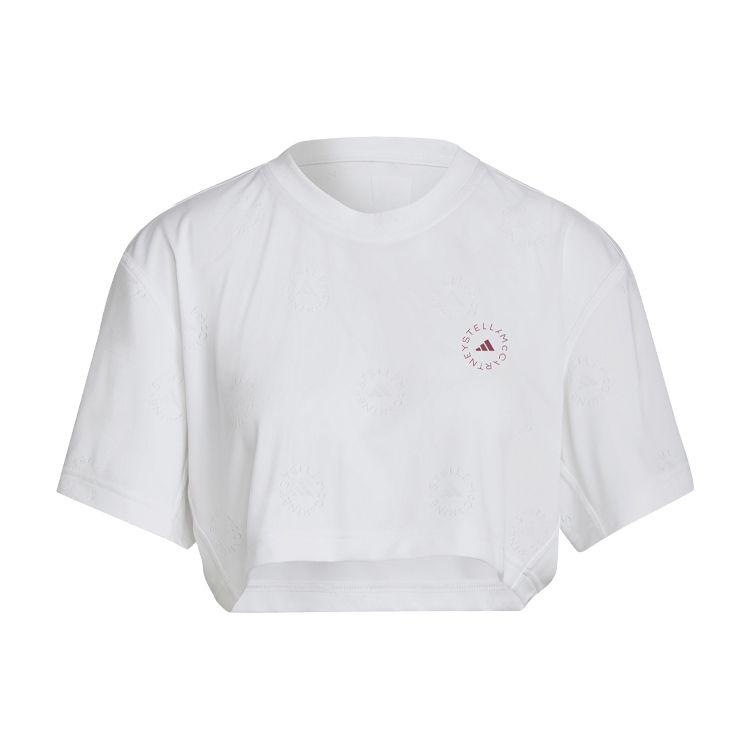 

Adidas Asmc M2br Crop однотонная футболка с круглым вырезом и коротким рукавом для женщин, топы, белый цвет GU1621 S