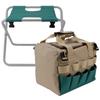 Multifunction Portable Folding Garden Stool Chair with Tool Bag for Outdoor Camping Supplies