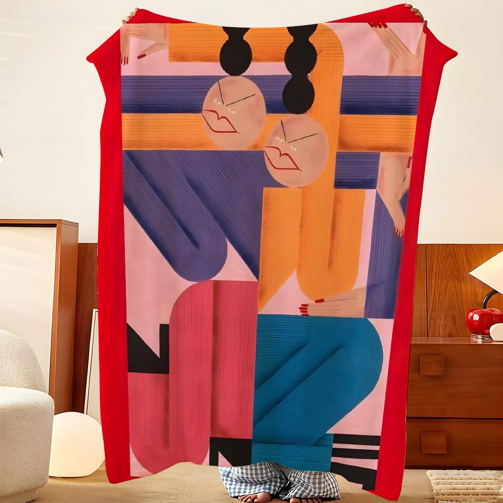 Artist S-Stefhany Y-YLozano Throw Flannel Throw Blanket, Lightweight Cozy, Durable Washable cute Cool