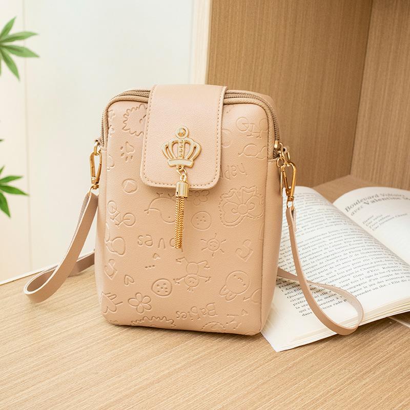 

Весна новая сумка для мобильного телефона модная с принтом маленькая сумка чехол женская сумка через плечо хаки