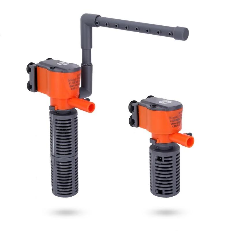 

AC220-240V Mini Aquarium Filter Small 3-IN-1 Submersible Pump Fish Tank Built-in Oxygen Filter Pump for Small Aquarium Fish Tank