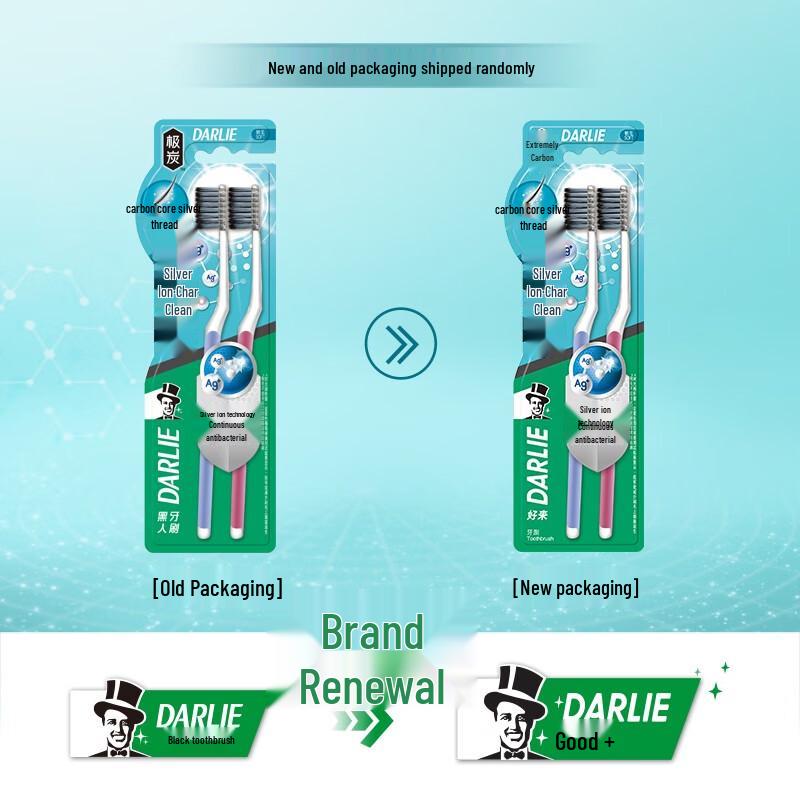 Darlie Silver Ion & Charcoal Toothbrush