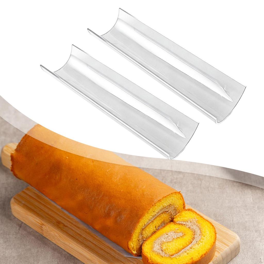Supporto Acrilico per Rotolo di Torta, Ausilio, Stampo, Portatutto, Accessorio, Forma Semicircolare per Corsi E
