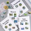 50Pcs Oil Painting Landscape Stickers Waterproof Vinyl Decals For Luggage And Notebooks Assorted Small Sizes Graffiti Stickers