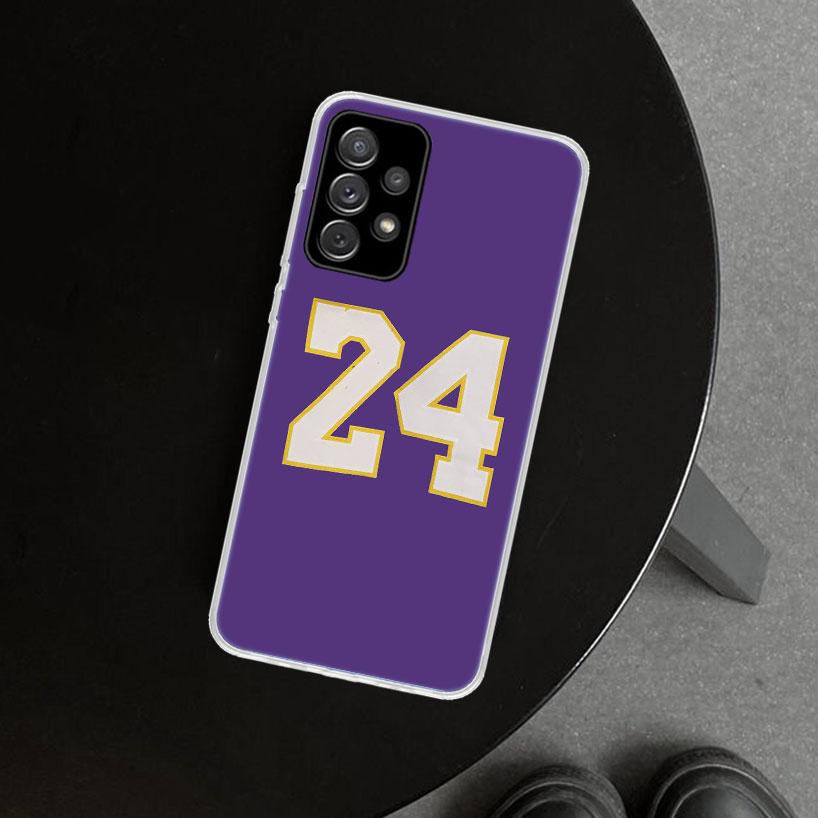 Basketball Number 23 24 Phone Case for Samsung Galaxy A17 A16 A26 A36 A56 A57 A37 A15 A25 A35 A55 A14 A24 A34 A54 A13 A23 A33 A5