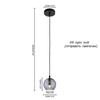 Nordic led g9 bola de vidro jantar luminária cinza/âmbar cabeceira quarto balcão barra corredor café decoração luzes penduradas com lâmpada