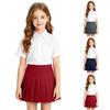Girls' Pleated Skirt - School A-Line Skirt