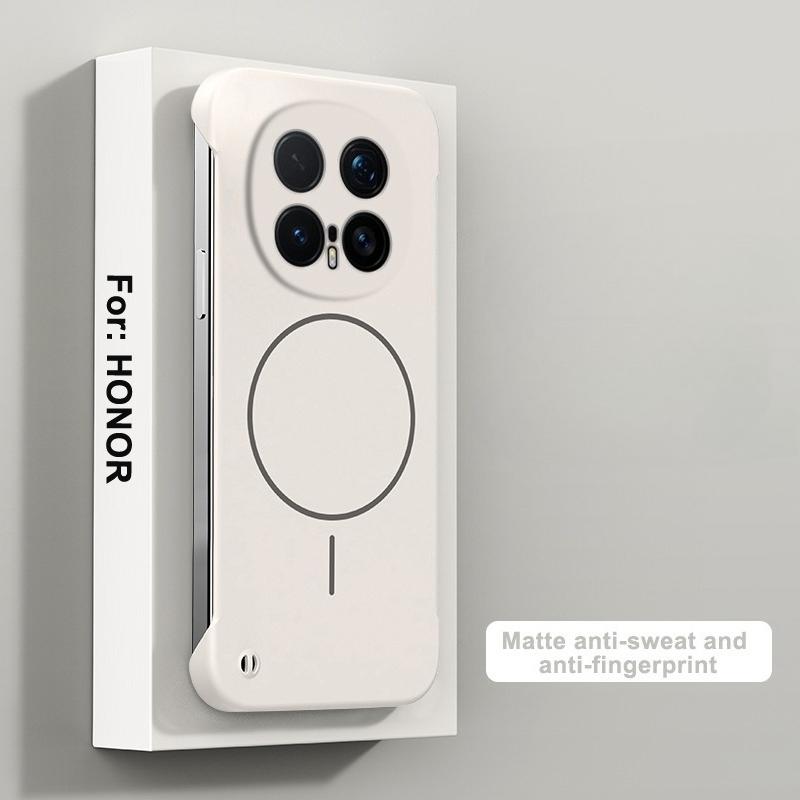 For Magsafe Frameless Case For Honor Magic 8Pro Frosted Ultra Thin Wireless Charging Hard Shockproof Cover for Honor Magic 8 Pro