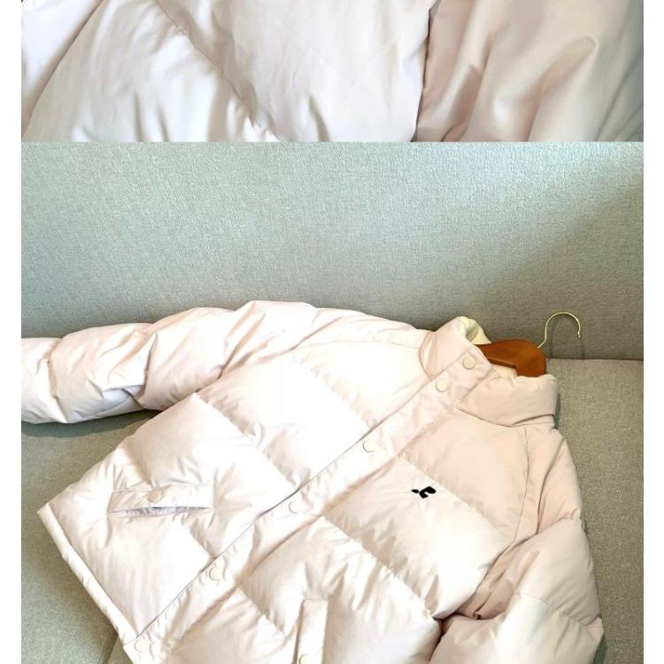 Pink Korean Bread Jacket Women Short Loose Stand Collar Thick Cotton Coat