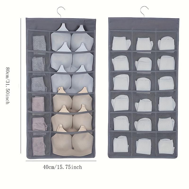 1 Stück - Socken, Unterwäsche-Aufbewahrung, Hängeaufbewahrungstasche für den Kleiderschrank für kleine Gegenstände, Wandtür, geeignet zum Sortieren und Organisieren von Taschen