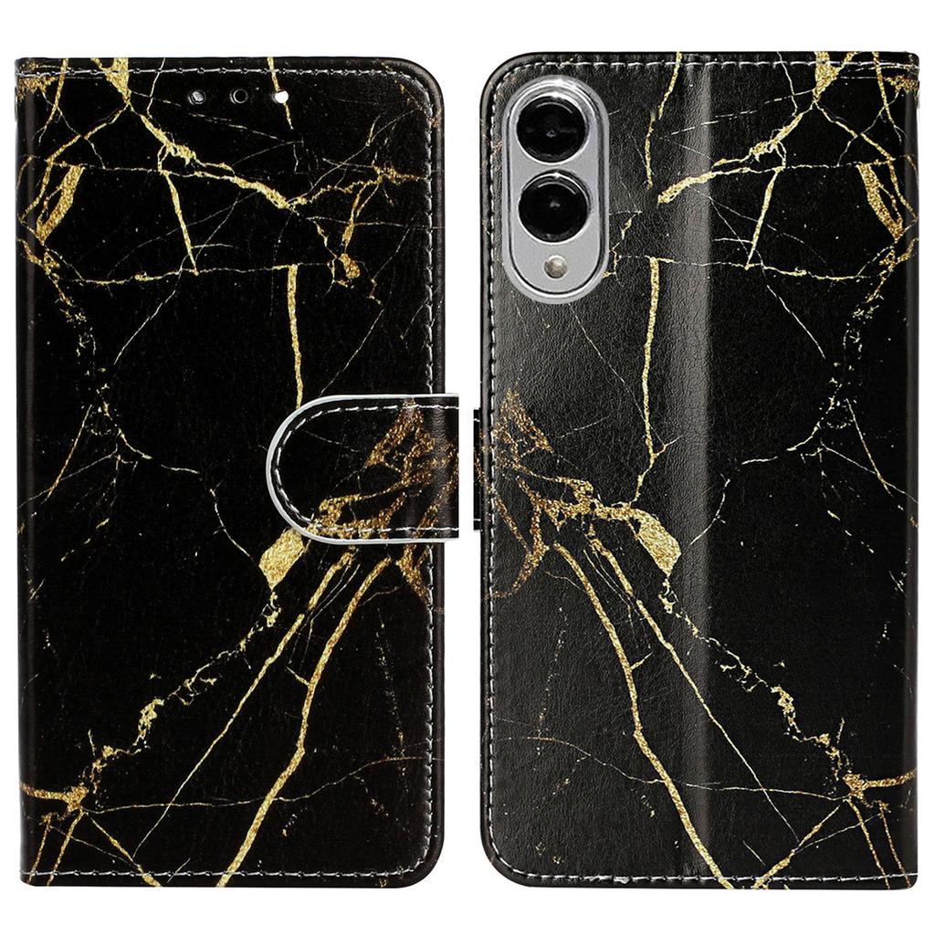 For Samsung Galaxy S25 Edge Case Pattern PU Leather Flip Phone Cover