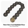 Faux Leather Belt Grunge with Ornamental Buckle Goth for Festivals