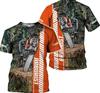 T-shirt 3D Personalizzata per Arboricoltori da Uomo T-shirt 3D Personalizzata V184