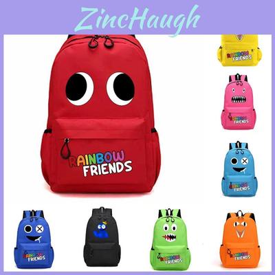 Rainbow Friends Original Design Canvas Backpack For Children Medium Size 20-35l Capacity